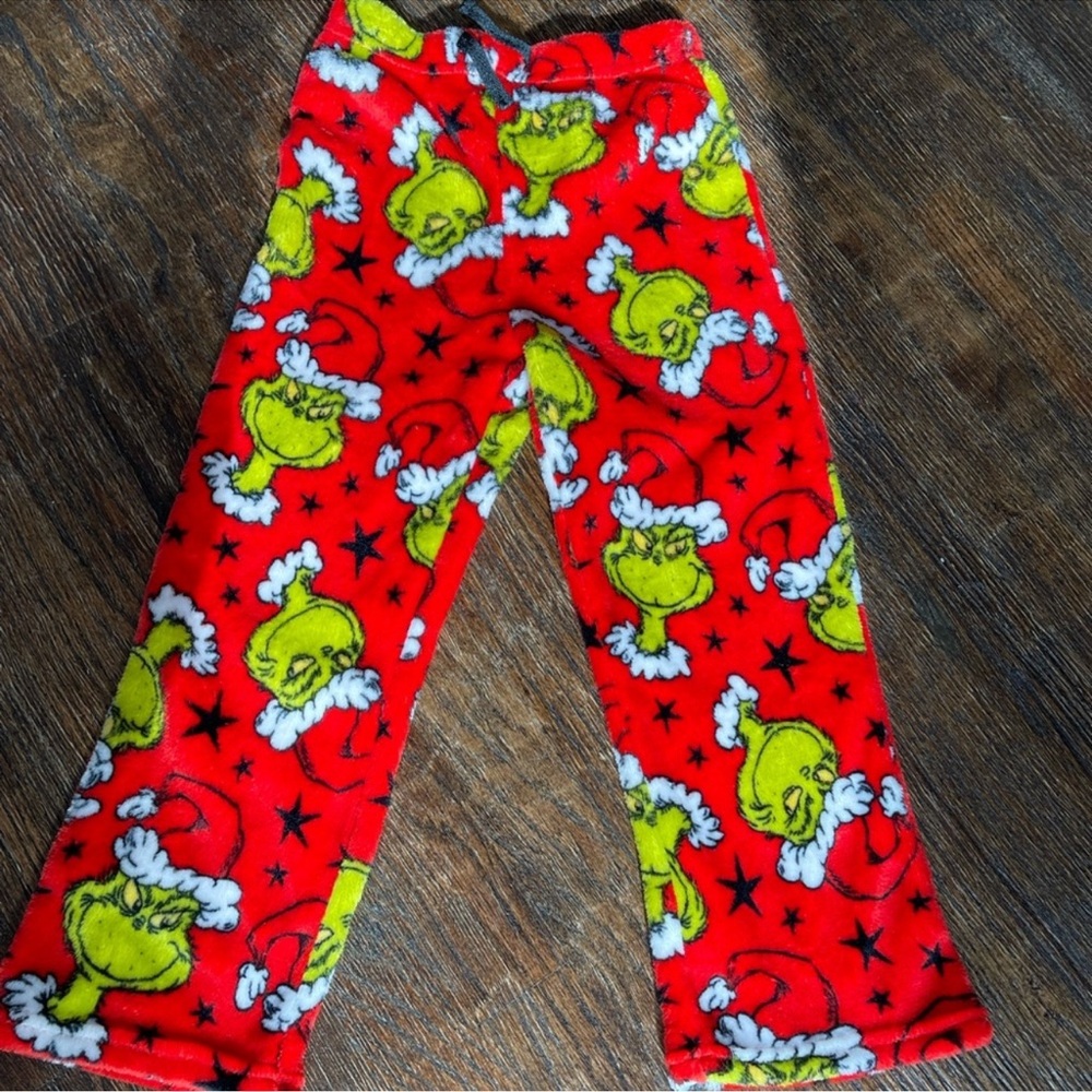 Kids Red Grinch Pajama Bottoms NWOT